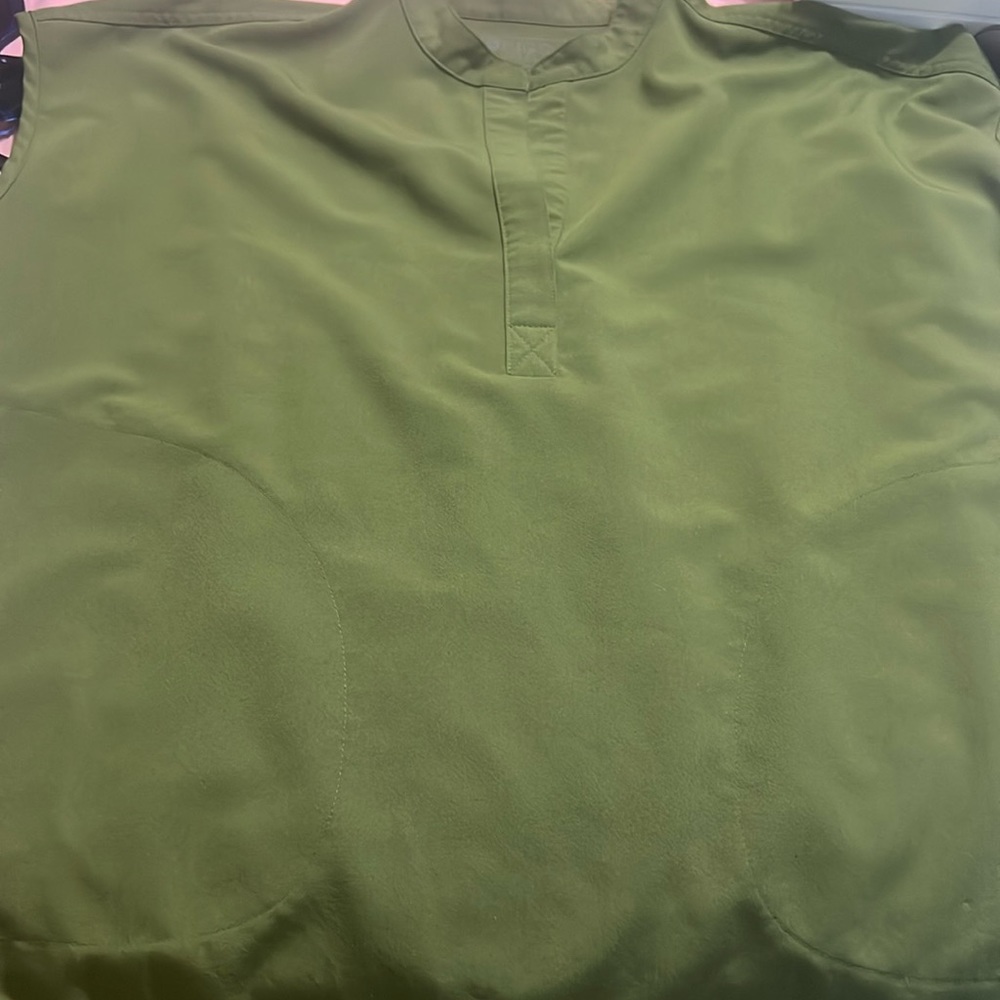 Figs Rafaella scrub top in color Dark Olive